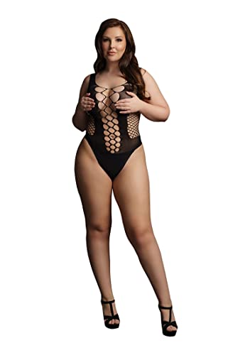 Shots Le Désir - Contrast Fence Net Teddy - Black