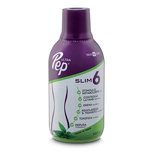 Bios Line Ultra Pep® Slim 6, Integratore Alimentare Coadiuvante Per La Perdita Di Peso (Tè Verde, 500 Ml)