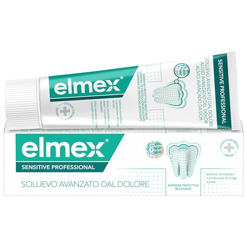 Elmex Dentifricio Sensitive Professional 75 Ml| Dentifricio Per Denti Sensibili | Barriera Protettiva Di Lunga Durata | Azione Più Rapida* | Maggiore 