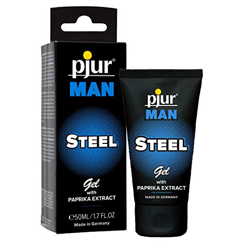 Pjur Man Steel Gel - Crema Per Erezione Con Paprica E Mentolo - Da Applicare Sul Pene - Rigenera E Rivitalizza La Pelle (50Ml)