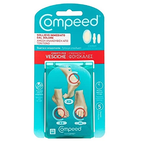 Compeed Cerotti Per Vesciche, A Lunga Durata E Guarigione Veloce - Pack Misto, 5 Cerotti