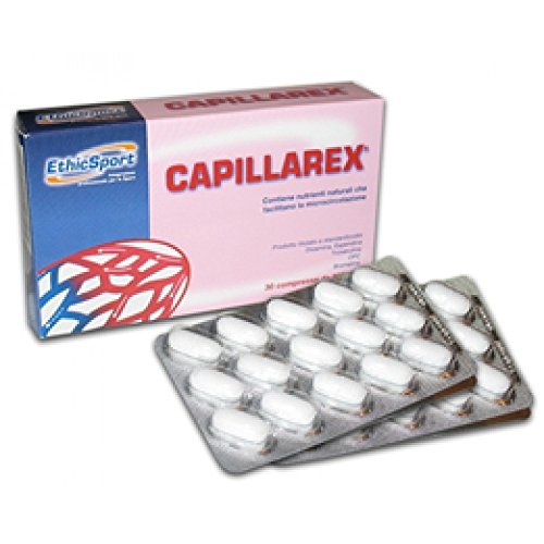 Ethicsport - Capillarex - Microcircolazione, Capillari E Gambe Stanche - 30 Cpr Filmate Da 900 Mg - -