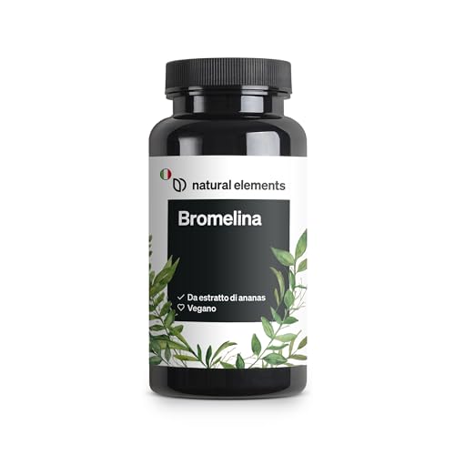 Bromelina – 400 Mg (2500 Gdu/G) – 90 Capsule Con Rivestimento Resistente Ai Succhi Gastrici – Estratto Di Ananas Naturale – Testato In Laboratorio, Al