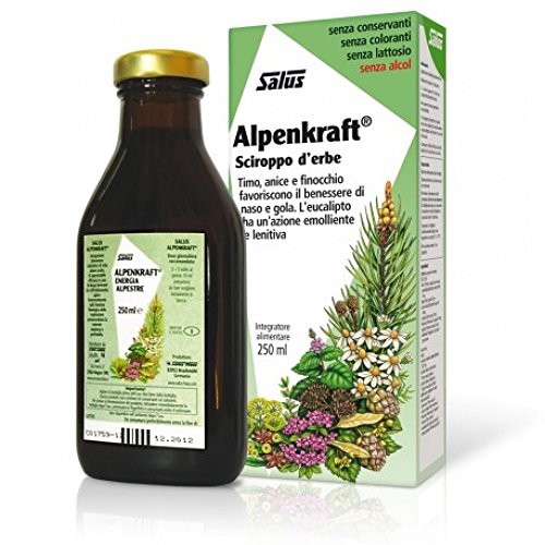 Salus Alpenkraft - Sciroppo A Base Di Erbe E Oli Essenziali Per Il Benessere Di Naso E Gola - 250Ml