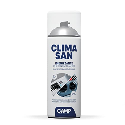 Camp Climasan Igienizzante, Trattamento Per Climatizzatori Di Casa E Auto, A Base Alcool, Purifica L'Aria E Elimina I Cattivi Odori