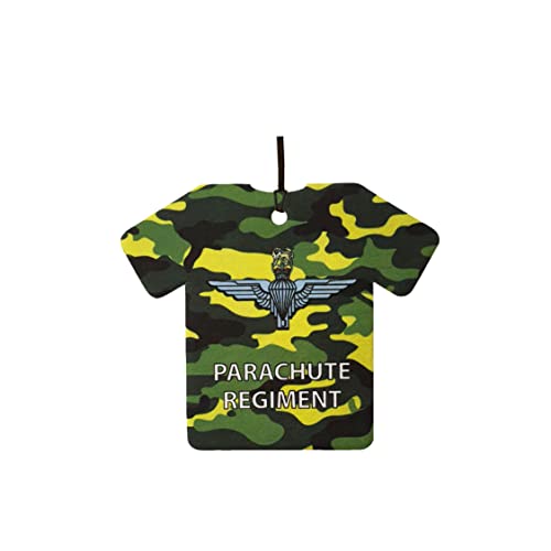 Ali Air Freshener - Deodorante Per Auto A Forma Di Maglia Dei Parachute Regiment, Personalizzabile Con Nome