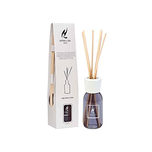 Hypno Casa - Diffusore A Bastoncini Di Essenze Profumate, 100 Ml Orchidea Nera