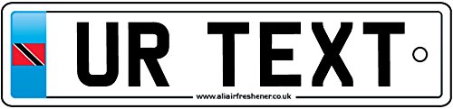 Deodorante Per Auto Personalizzato Trinidad & Tobago Number Plate