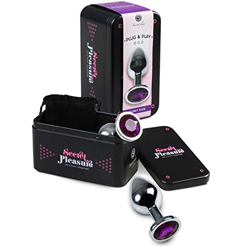 Secret Play Plug Anale Metallo Media Borsa Viola – 1 Pezzo