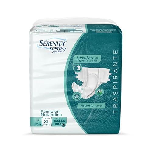 Serenity Pannolone Mutandina Sd Sensitive Super Taglia Xl 15 Pezzi