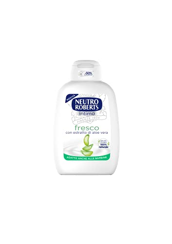 Neutro Roberts, Detergente Intimo Fresco, Detergente Per L'Igiene Intima Con Estratto Di Aloe Vera, 100% Naturale, Ottimo Per Proteggere Il Tuo Intimo