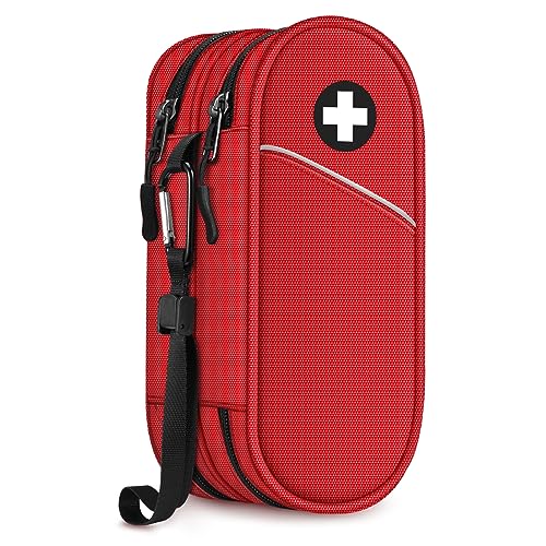 Sithon Epipen Borsa Da Trasporto A Doppio Strato, Portatile Medicinali Custodia Da Viaggio, Astuccio Per Insulina Per 2 Epipens, Asthma Inhaler, Anti-