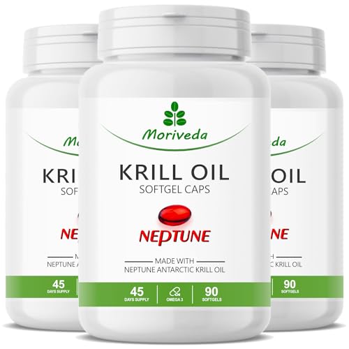 Capsule Di Olio Di Krill - 1000 Mg Di Olio Di Krill Neptune In 135 Giorni Di Fornitura - Omega 3-6-9 Epa Dha Antiossidanti Vitamina E Colina Fosfolipi