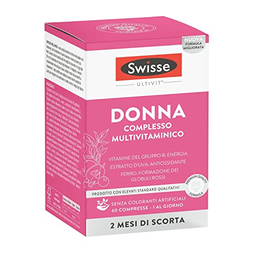 Swisse Donna Complesso Multivitaminico - 60 Compresse - Integratore Multivitaminico Per Donna Con Vitamine, Minerali Ed Erbe Naturali