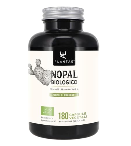 Nopal Biologico * 470 Mg / 180 Capsule * Cardiovascolare (Glucosa), Digestione, Peso (Bruciagrassi, Dimagrimento, Fame) * 100% Soddisfatti O Rimborsat