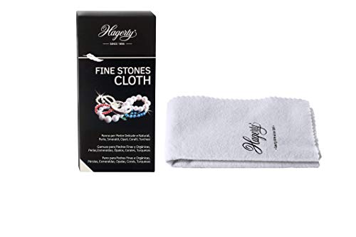 Hagerty Fine Stones Cloth Panno Pulente Per Gioielli 36X30 Cm I Panno Di Cotone Imbevuto Per Gioielli I Efficace Panno Lucidante Per Gioielli Con Smer