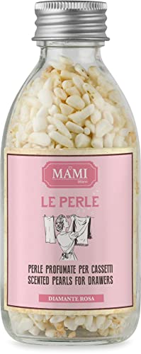 Kit Mami Milano Di Profumatori Per Il Bucato - 2 Essenze Da 500Ml + Perle + Pochette - Diamante Rosa