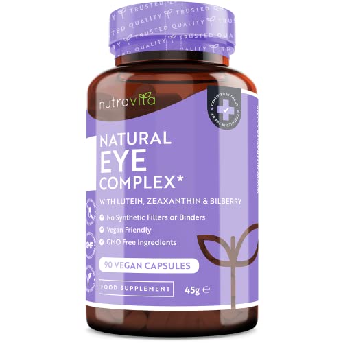Integratore Occhi Con Luteina, Zeaxantina, Estratto Di Mirtillo, Vitamine A, B12 E Zinco - Per Il Mantenimento Della Normale Capacità Visiva - 90 Caps