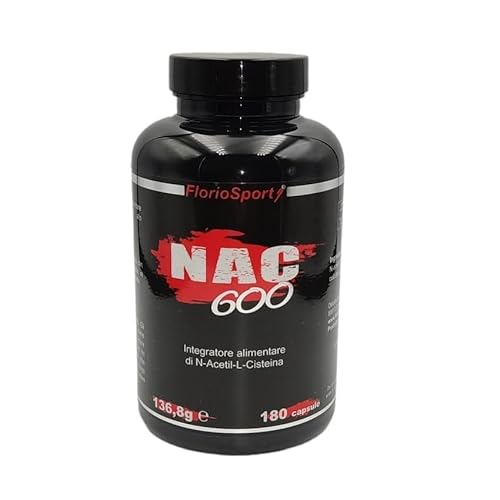 Nac 600 Mg N-Acetil-Cisteina 180 Capsule Floriosport - Integratore Alimentare Di N-Acetil-L-Cisteina In Capsule Per 6 Mesi Di Assunzione. Promo Lancio