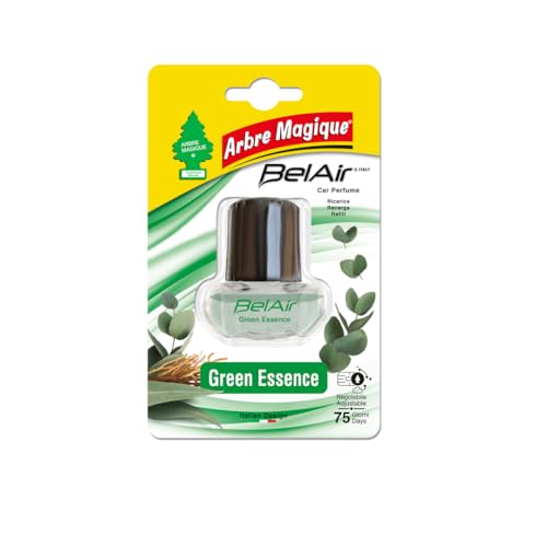 Arbre Magique Belair Giugiaro Easy, Deodorante Auto, Fragranza Green Essence, Ricarica Per Emanatore, Effetto Lunga Durata, Design Made In Italy