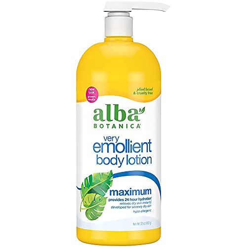 Alba Botanica Very Emollient Body Lotion, Maximum Dry Skin Formula, 32 Oz By Alba Botanica