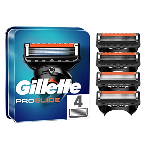 Gillette Fusion 5 Proglide Lamette Da Barba, Per Rasoio Di Sicurezza, Confezione Da 4 Ricambi Da 5 Lame, Con 5 Lame Di Precisione