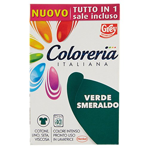 Grey Colorante Per Tessuti Coloreria Italiana, Verde Smeraldo - 1 Pacco
