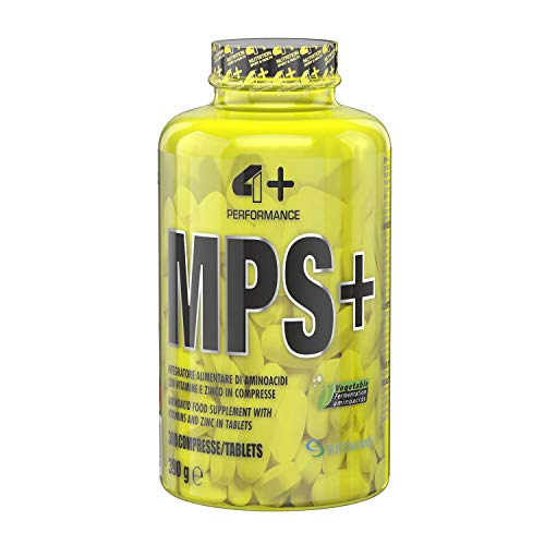 4+ Nutrition - Mps+, Integratore Sportivo, Aminoacidi Con Vitamine E Zinco, Riduzione Della Stanchezza E Affaticamento, 300 Cpr