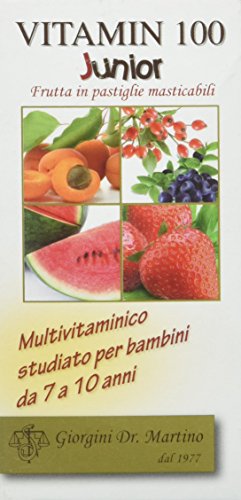 Dr. Giorgini Integratore Alimentare, Vitamin 100 Junior Pastiglie Masticabili - 50 G