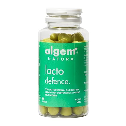 Lattoferrina 200 Mg/Dose Con Quercetina, Fos E Zinco 60 Gommose Algem Natura® Lacto Defence Integratore Difese Immunitarie Bambini, Sistema Immunitari