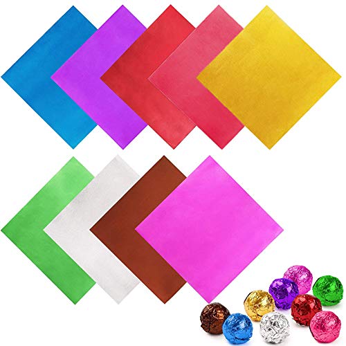 Cyh Confezione Di Caramelle Al Cioccolato - 900 Pezzi 9 Colori Carta Imballaggio In Alluminio Di Qualità Alimentare - Ideale Per La Decorazione E La C