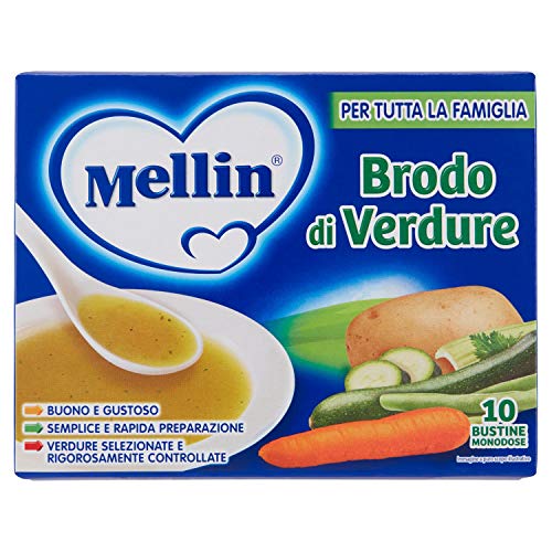 Mellin Brodo Verdure, 10 X 8G