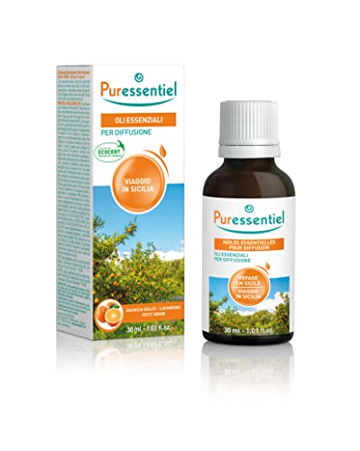 Puressentiel - Miscela Viaggio In Sicilia Per Diffusione - 100% Puro E Naturale - Con Note Dolci E Fruttate - 30 Ml