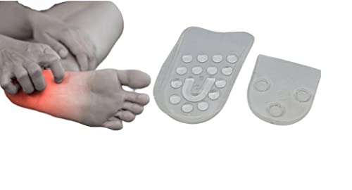 Talloniera Large Gel Antishock Morbido Silicone Per Tallonite Alzatacco Uomini E Donne In Gomma Siliconica Spina Calcaneare Siliconica