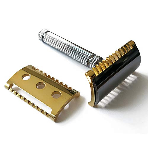 Fatip Special Edition Double Edge Safety Razor With 2 Different Plates, 42121