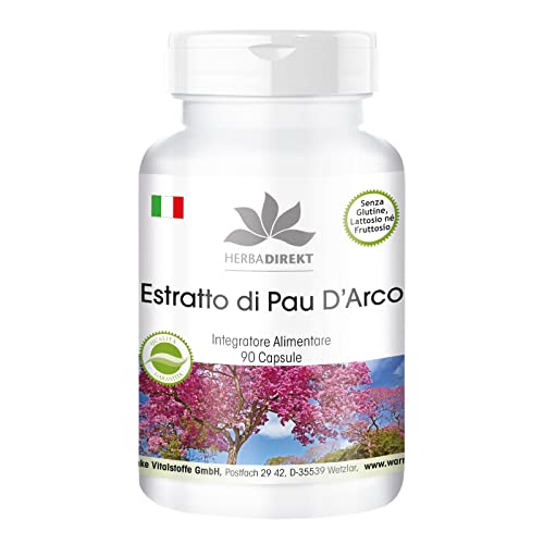 Lapacho Pau D´Arco - Estratto Di Corteccia 4:1-90 Capsule - Vegan | Herbadirekt By Warnke Vitalstoffe
