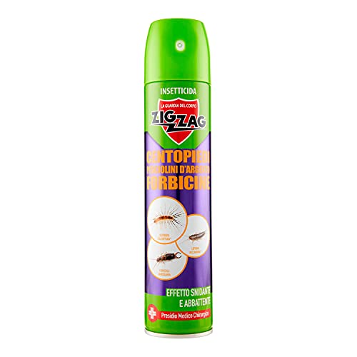 Zig Zag, Spray Per Pesciolini D'Argento, Forbicine, Centopiedi, Efficacia Immeditata Contro I Pesciolini D’Argento, Insetticida Per Uso Domestico, 300