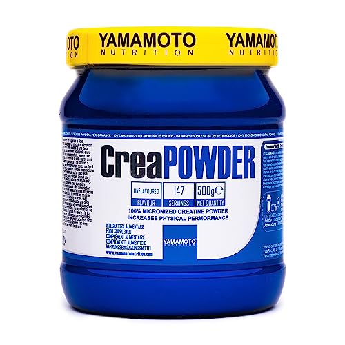 Yamamoto Nutrition, Creapowder 500 Gr, Integratore Alimentare Di Creatina Monoidrato In Polvere, Integratore Per Sportivi Aumenta Le Prestazioni Fisic