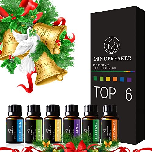 Kit Oli Essenziali Top Di Altissima Qualità, Eucalipto, Lavanda, Tea Tree, Limone, 6, Aromaterapia Umidificatore, Puri Al 100%