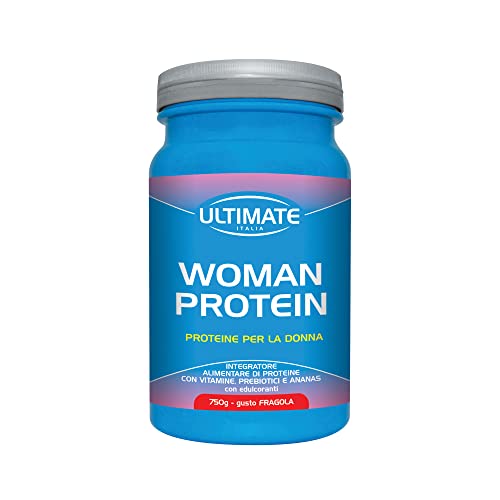Ultimate Italia - Woman Protein Proteine Specifiche Per Donne - 750G - Fragola- Proteine Di Soia E Albume D'Uovo