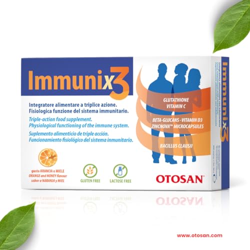 Immunix3 - Integratore Alimentare A Triplice Azione Fisiologica Del Sistema Immunitario - 40 Compresse Masticabili Da 900 Mg
