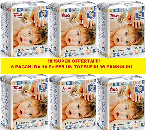 Pannolini Trudi Baby Care Junior 11/25 Kg Confezione 6 Pz