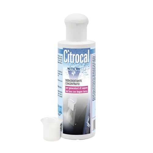 Metacril Citrocal, Disincrostante Concentrato, Per Generatori Di Vapore Di Box Con Bagno Turco - 200Ml