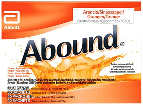 Abound Aminoacidi E Hmb, Miscela Di Aminoacidi Con Arginina, Glutammina E Hmb, Bustine In Polvere, Senza Glutine, Senza Lattosio, Gusto Arancia, Confe