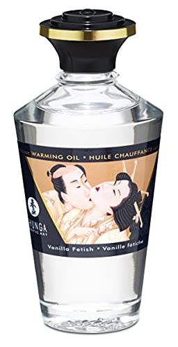 Shunga Aceite De Masaje Afrodisíaco Que Calienta - Fetiche De Vainilla - 100Ml - 340 Gr