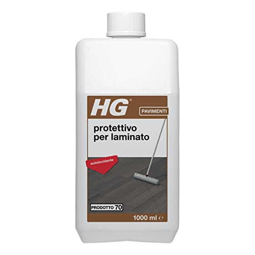 Hg Pellicola Protettiva Lucidante Per Laminato (Hg 70) - Protezione Contro Usura, Graffi E Danni A Finitura Lucida Ed Effetto Antiscivolo Per Paviment