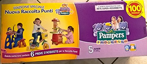 100 Pannolini Pampers Progressi Taglia 5 Junior (11-25Kg)