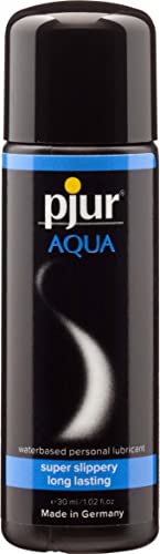 Pjur Aqua - Gel Lubrificante Premium A Base D’Acqua - Lubrificazione Eccellente, Idrata E Non Appiccica - Anche Per Sex Toy (30Ml)