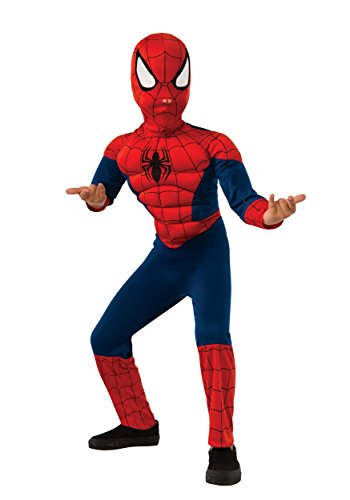 Child Ultimate Spider-Man Muscle Chest Fancy Dress Costume Small