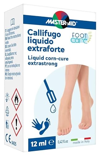 Master Aid Footcare Calli - Trattamento Callifugo - Liquido Callifugo Per Piedi - Per La Rimozione Di Calli E Duroni - Spatolina Per Applicazione Incl